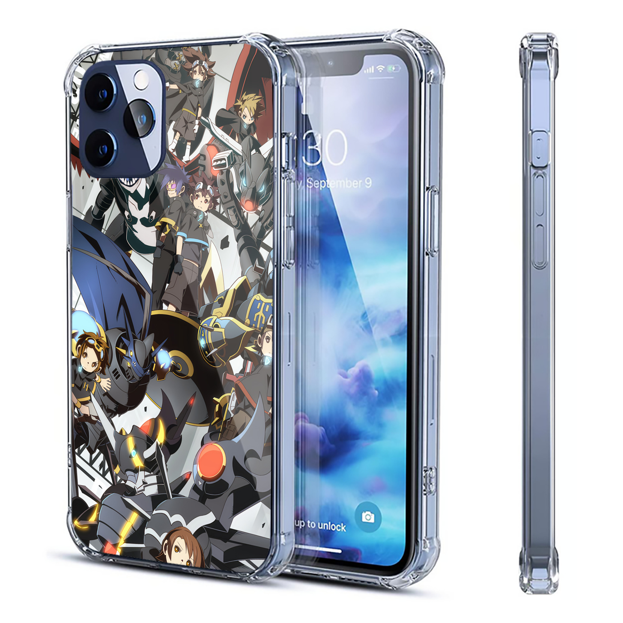 （画像用） Digimon デジタルモンスター/デジモン 【iPhone 12シリーズ対応】透明スマホケース（クリアソフトケース）